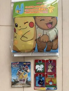 ポケモン ピカチュウ　エコバッグ　バッグ　シール　キーホルダー　ストラップ