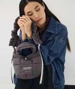 beautiful people 別注 ミニトートショルダーバッグ グレー