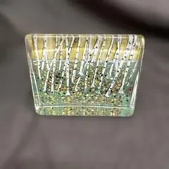 iittala　ヘルヤ　 ガラスカード　白樺と落ち葉のダンス