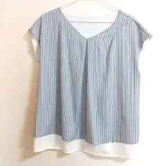オフオンのストライプブラウス