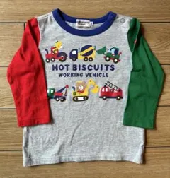 ミキハウス ホットビスケッツ 長袖Tシャツ 80