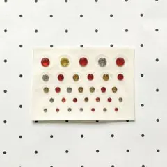 [ ジュエリーシール ] スワロフスキークリスタル / オレンジ系シート /