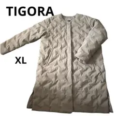 ノーカラーコート キルティングジャケット