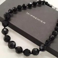 ほぼ新品✨️M-PREMIER ブラック ネックレス