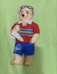 ポロベア Tシャツ ラルフローレン M ライトグリーン 半袖 人気デザイン