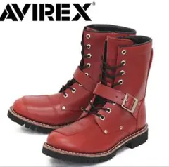 AVIREX YAMATO 8ホール バイカーレザーブーツ REDのサムネイル