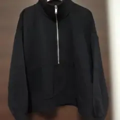 H&M ブラック ハイネック スウェット L