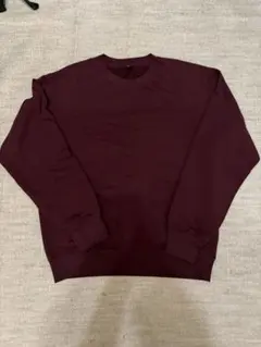 UNIQLO スウェットシャツ　臙脂色