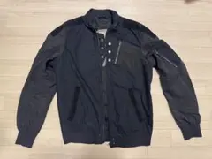 DIESEL 　ジャンパー　アウター　ブラック　黒　裏地柄　Ｌ　メンズ