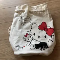 Hello Kitty 巾着リュック　サンリオ　平成　キティ　超美品　春夏