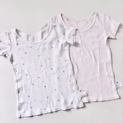 【ユニクロ】コットンフライスインナーT 半袖肌着 120cm 2枚セット