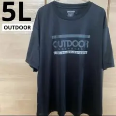 OUTDOOR Tシャツ　5L メンズ　オーバーサイズ　黒ペイズリーのサムネイル
