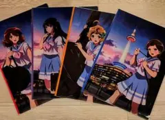 京都タワー 限定 響け！ユーフォニアム クリアファイル 4枚セット 新品 미개봉