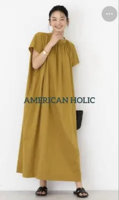 S*O様 【AMERICAN HOLIC】 半袖ロングシャツワンピース M❣️
