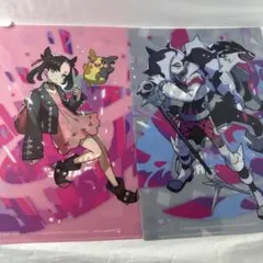 ポケモン　クリアファイル　マリィ、ネズ