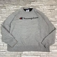 Champion スウェット グレー フロントロゴ XL