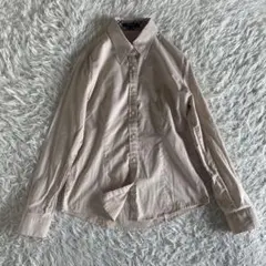 バーバリーロンドン　ノバチェック　長袖シャツ　ベージュ　ブラウス　レディース　M