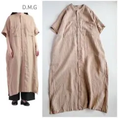 D.M.G ⿻ リネン キャンバス ワイドワンピース ゆったり ナチュラル 春夏のサムネイル