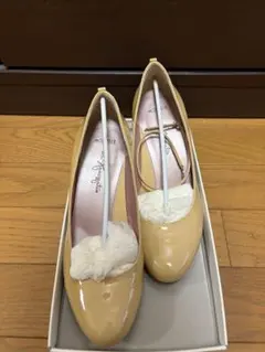 【ほぼ未使用】Ginza Kanematsu ベージュハイヒール