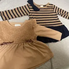 長袖トップス２枚セット