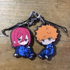 ブルーロック ラバーキーホルダー 千切豹馬 國神錬介