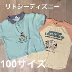 ★【LITTC】 キッズ ミッキーマウス Tシャツ 2枚セット100サイズのサムネイル