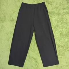 UNIQLO ブラック スウェットワイドパンツ Lサイズ