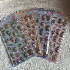 ラブブ立体シール４種