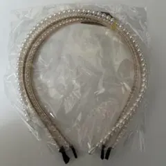 カチューシャ / パール / 3点セット / Lattice / 新品未開封