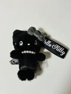 USJ ハローキティ 黒 ぬいぐるみ マスコット ペアキーチェーン