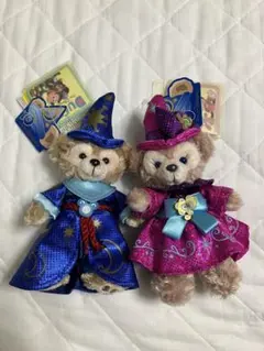ダッフィー&シェリーメイ ぬいぐるみバッジ 