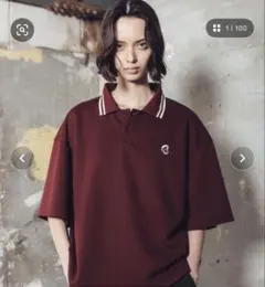 ROCHEM ポロシャツ ワイン M