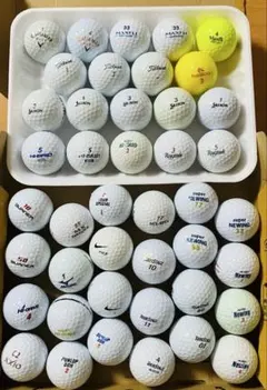 ゴルフボール ロストボール 43個 まとめ売り Titleist・SRIXON等のサムネイル