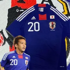 希少　アディダス 日本代表 2010 ユニフォーム　20 稲本潤一　サッカー M
