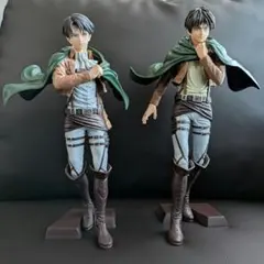 進撃の巨人 エレン リヴァイ 2体セット フィギュア プライズ品