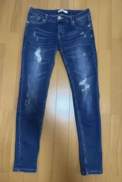 GRL ダメージ加工 スキニーデニム