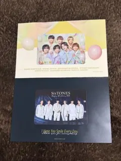 【SixTONES 】【なにわ男子】2025 FC 限定 バースデーカード