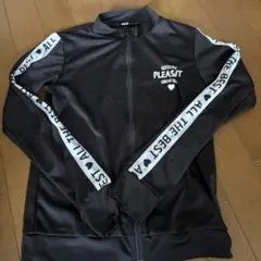 黒いジップアップラッシュガード150㌢