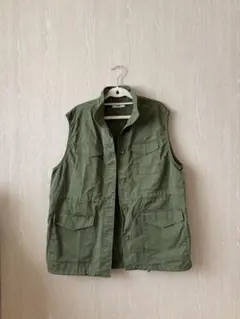 WEGO オリーブグリーン ミリタリージャケット ベスト