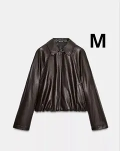 ZARA ザラ　フェイクレザーボンバージャケット　新品、未使用