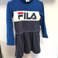 FILA 長袖ワンピース 130cm 青・ネイビー