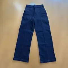 ROY PICHIC ダークブルー ワイドレッグデニムパンツ