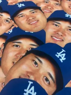 【新品•未開封】LAドジャース 大谷翔平 顔プリント Tシャツ