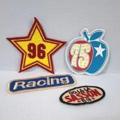 ワッペン　平成レトロ　Racing　SASSON　ヴィンテージ感