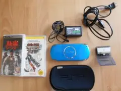 ソニー　ＰＳＰ-３０００　バイブラントブルー　他付属品のセット