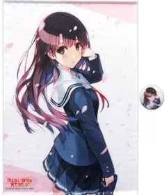 C92 冴えカノ 加藤恵 B2タペストリー＆缶バッジ KADOKAWA
