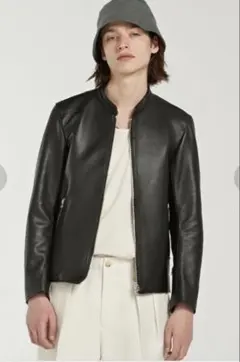 LIDnM リドム　レザージャケット　シングル　ラムレザー　Lサイズ　超美品 中古・古着通販】LIDnM (リドム) ラムレザーライダース