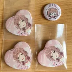 学園アイドルマスター ハート缶バッジ GiGO ポップアップ 有村麻央