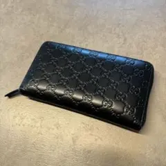 GUCCI ブラック レザー 長財布