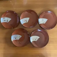 蔵出し品【輪島塗 向付×5客】布着本堅地 竹の子蒔絵 長期保管品 - メルカリ
